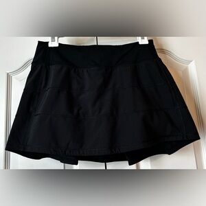lululemon Black Pace Rival Mid-Rise Skirt | Size 4 - Regular Length